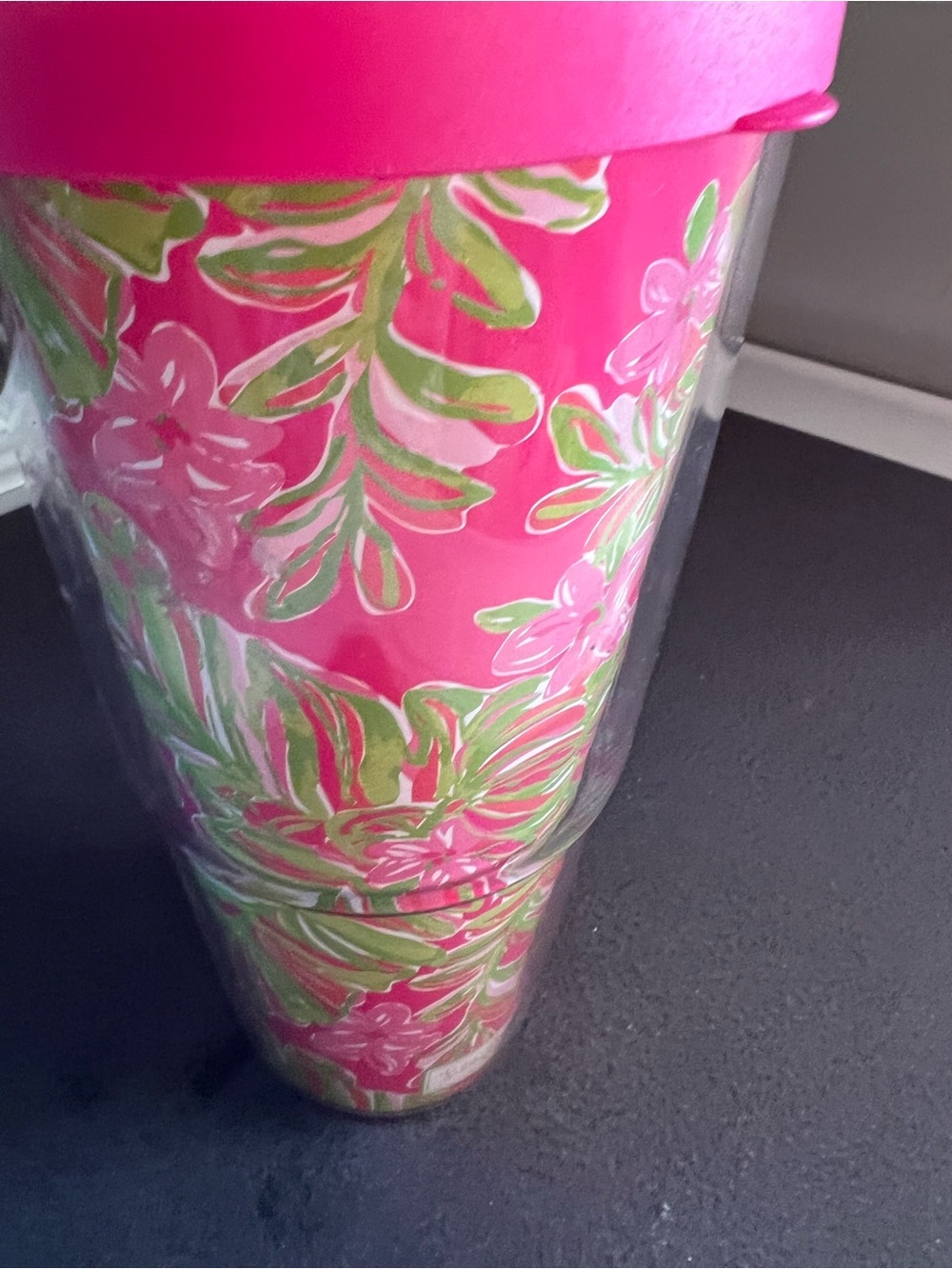 Lily Pulitzer Pink Floral Travel Tumbler